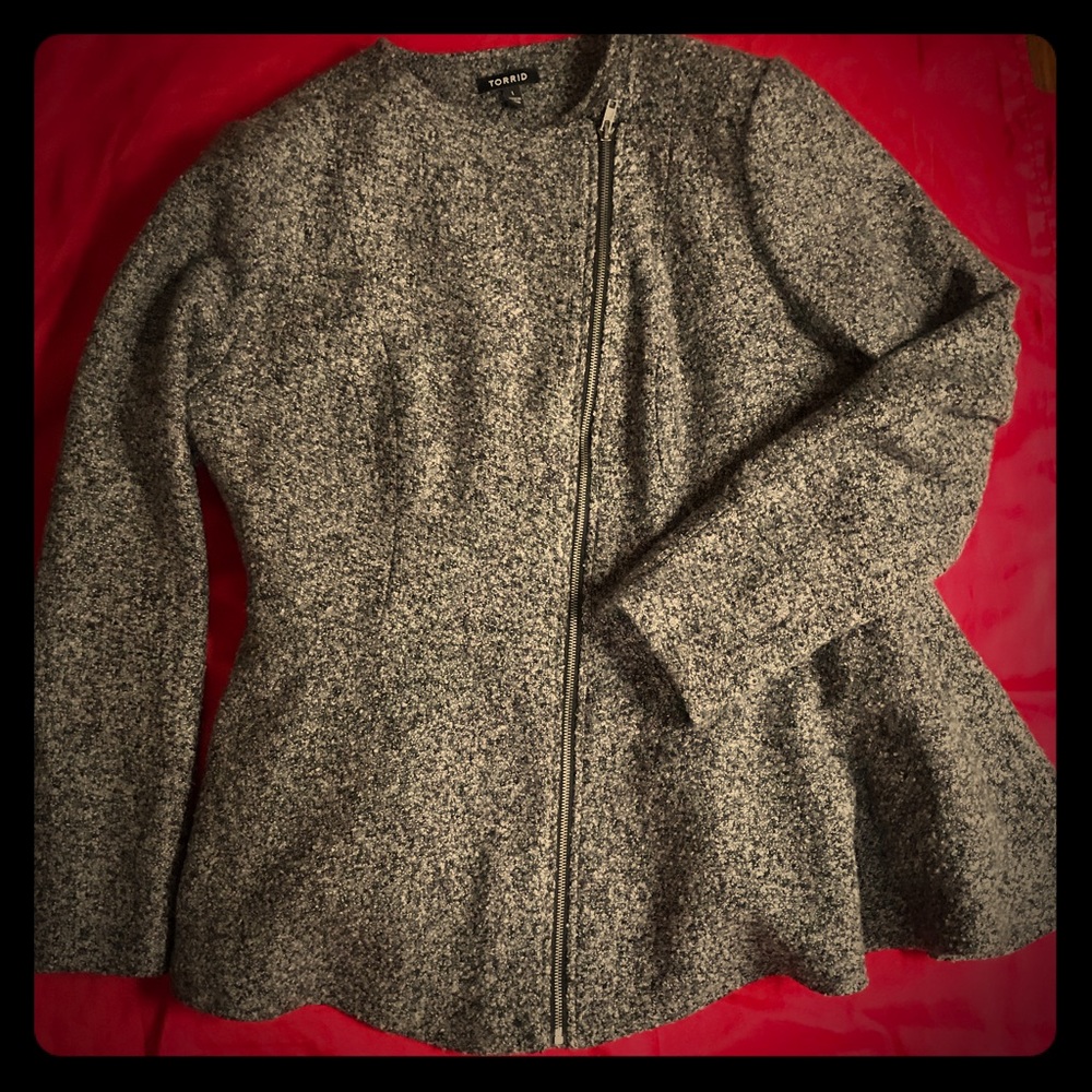 Torrid Fit & Flare Tweed Jacket - NWOT - Sz 1